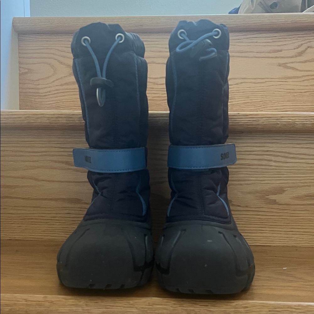 Sorel Kids Snow Boots - Black and Blue